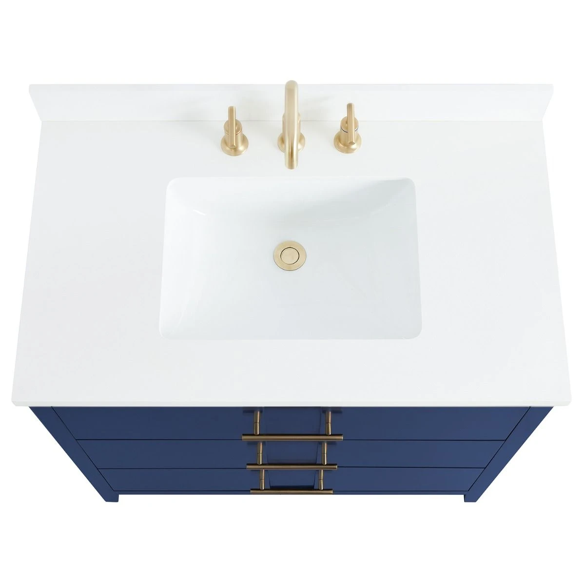 Navy Blue Solid Wood Vanity basin Navy Blue Solid Wood Vanity basin